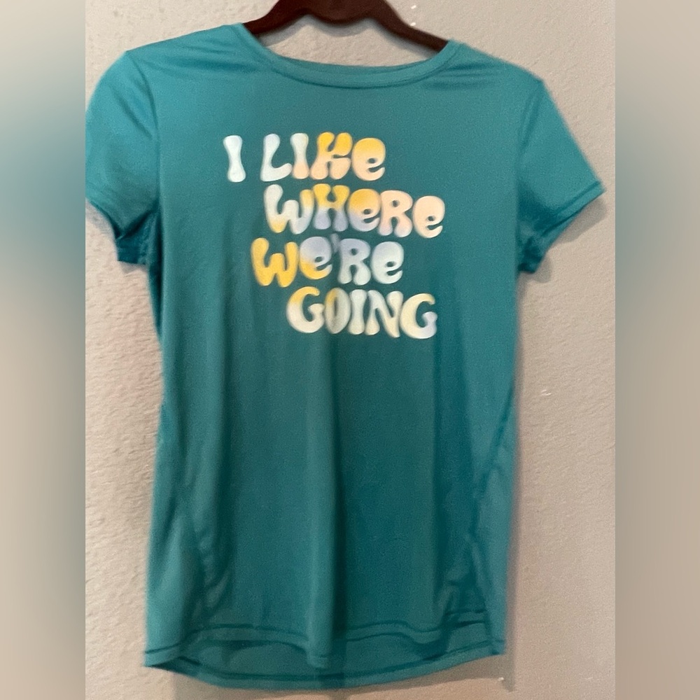 All in Motion Teal Kids Short Sleeve Tee